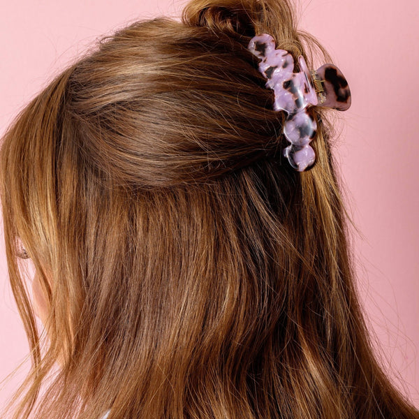 Medium Claw Hair Clip / Pink Tortoise - Harmony