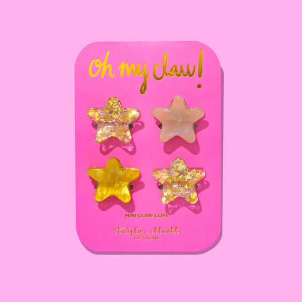 Gold Confetti Mini Claw Clips - Harmony