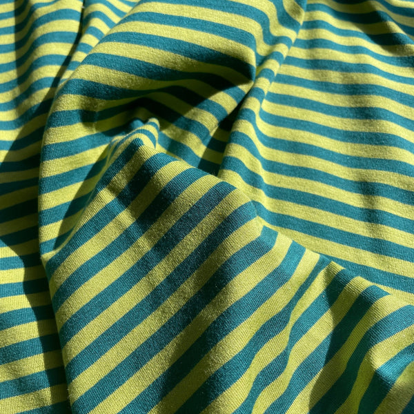 Moss & Fern Stripe Jersey Knit - Harmony