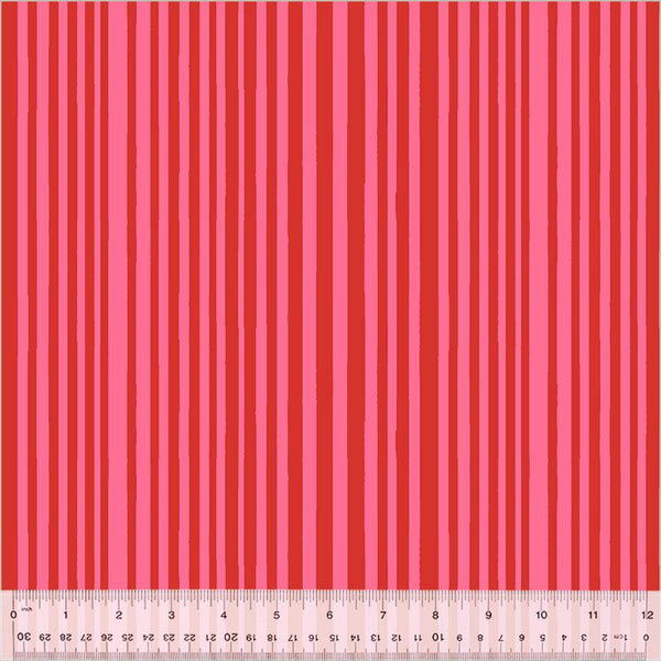 Kaleidoscope / Mini Stripe / Capsicum & Perfect Pink - Harmony