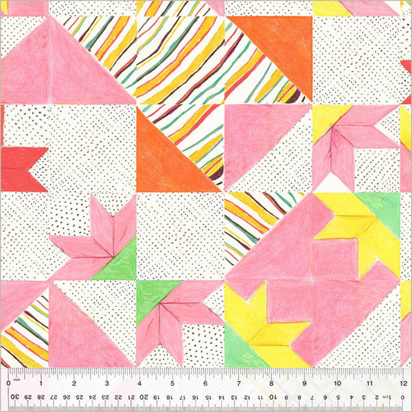 Heather Ross By Hand / Bee's Quilt / White - Harmony