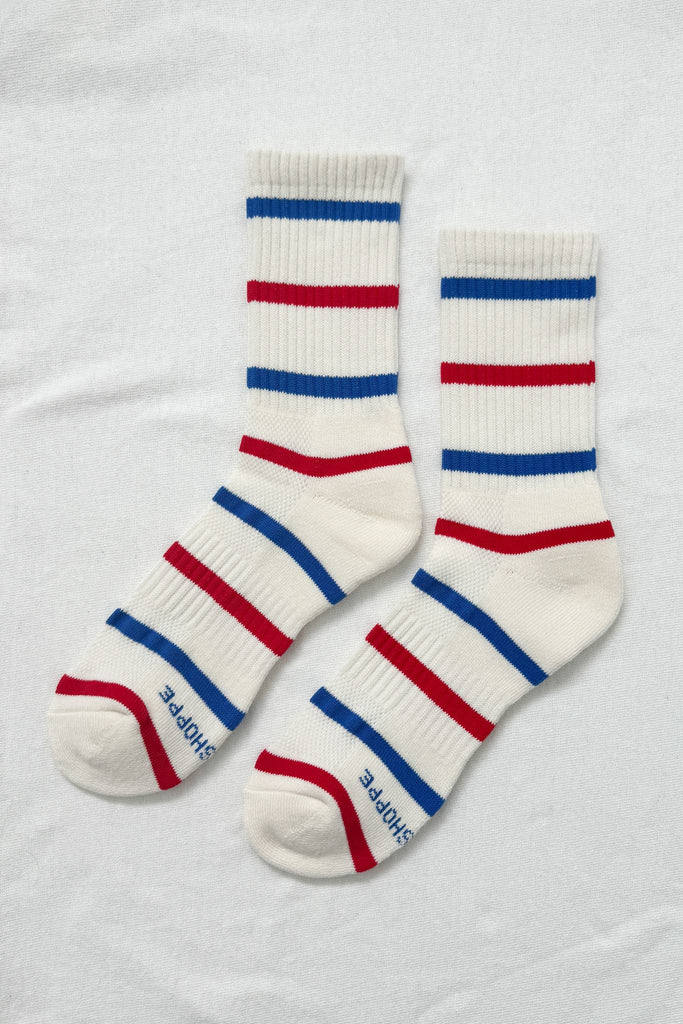 Striped Boyfriend Socks - Harmony