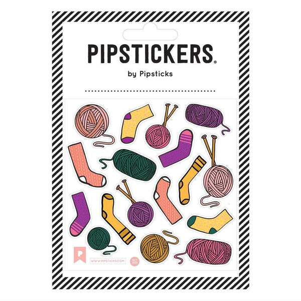 Fuzzy Knit Socks Stickers - Harmony