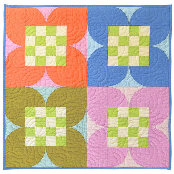 Checkered Flower Quilt Starter Kit - Harmony