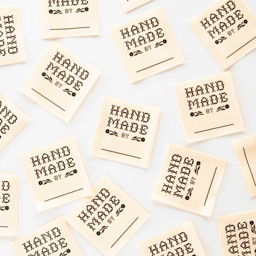 "Handmade By:" Organic Cotton Write In Sewing Labels - Harmony
