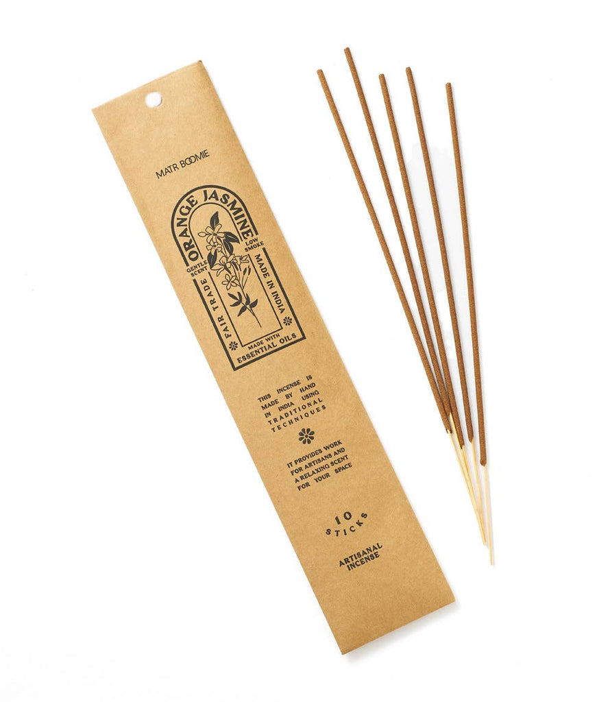 Orange Jasmine Incense - 10 sticks, low smoke - Harmony