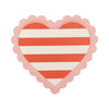 Scalloped Striped Heart Tray - Harmony