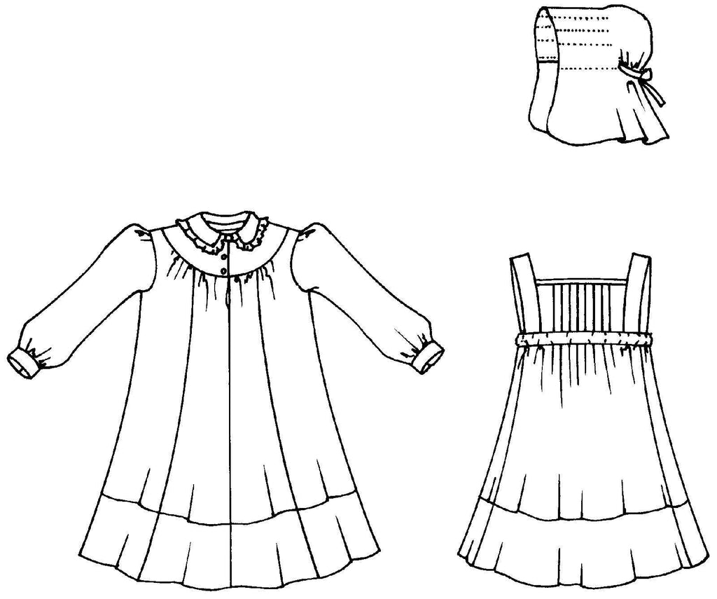 213 Child's Prairie Dress & Pinafore - Sewing Pattern - Harmony
