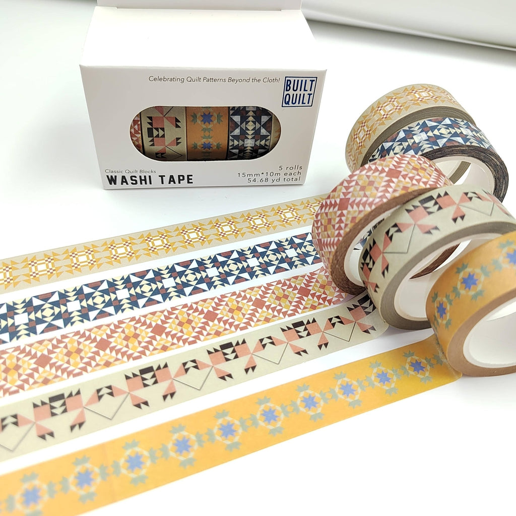 Quilty Washi Tape - Set of 5 Rolls - Harmony