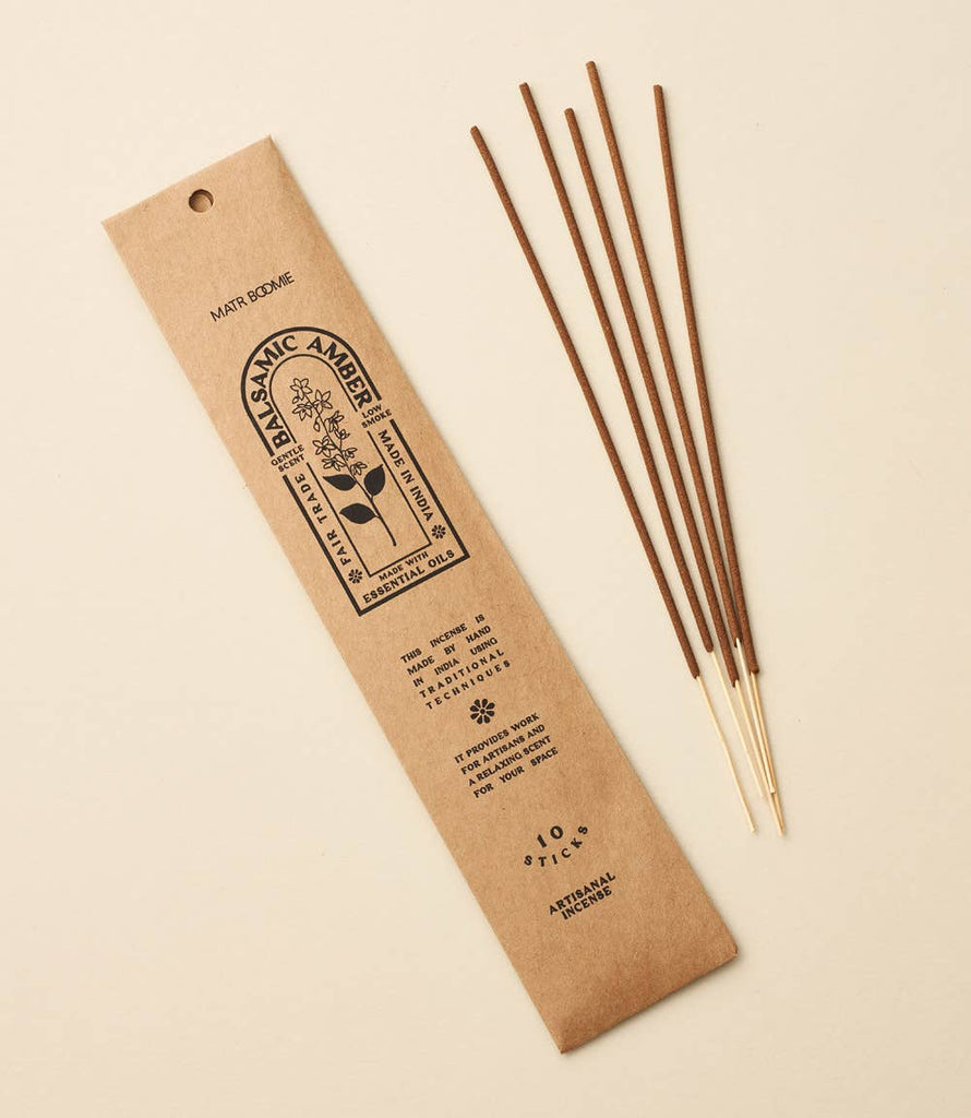 Balsamic Amber Incense - 10 sticks, low smoke - Harmony