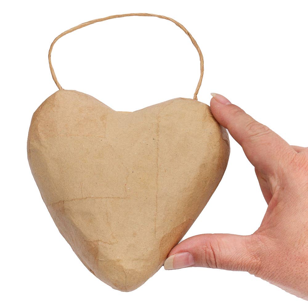 Paper Mache Heart Ornament - Harmony