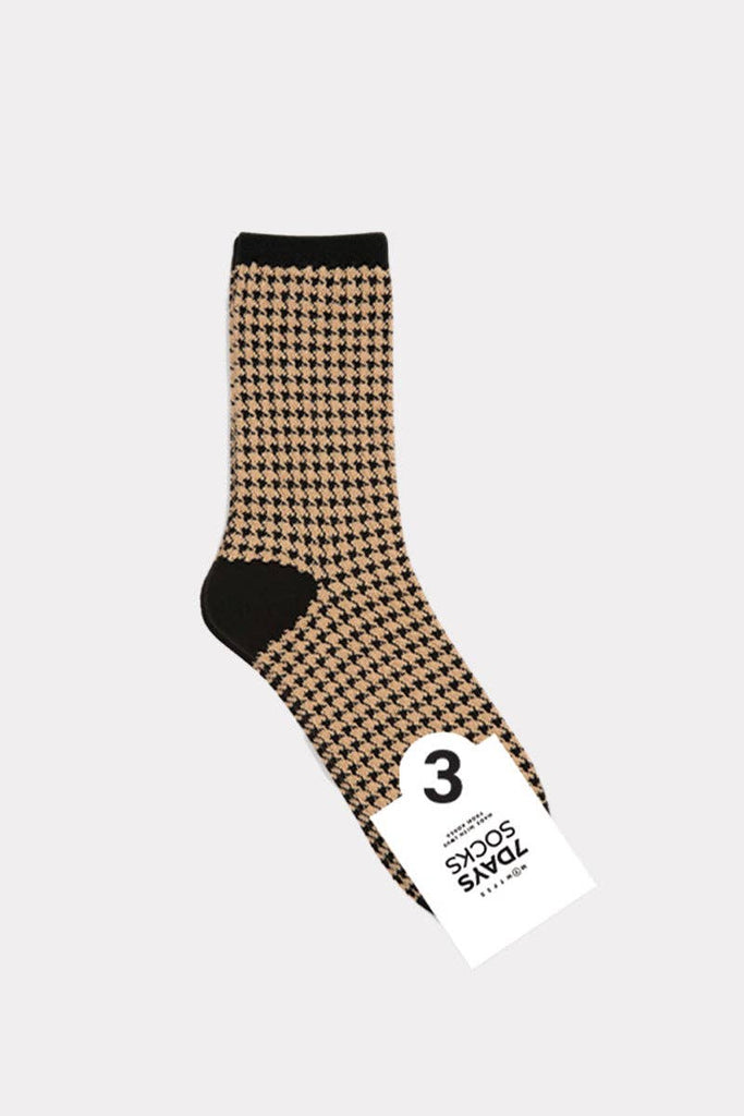 Women's Crew Houndtooth Socks - Harmony