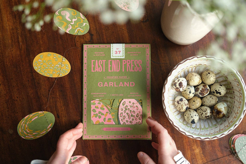 Pink Speckled Eggs Sewn Garland - Harmony