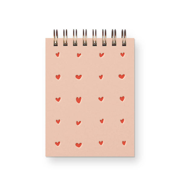 Heart Grid Mini Jotter Notebook - Harmony