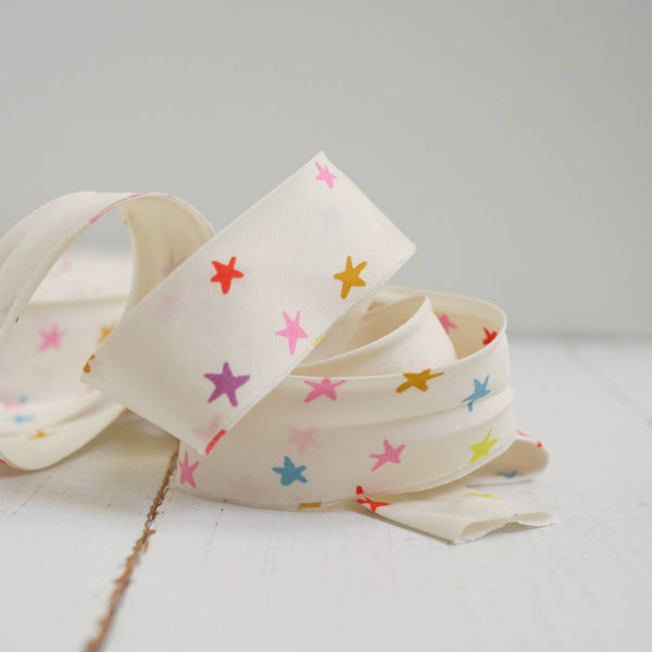 2.5" Bias Quilt Binding / Starry Multi - Harmony