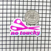 No Touchy! Sewing Scissor And Quilting Vinyl Sticker - Harmony