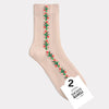 See - Through Flower Twist Socks - Harmony