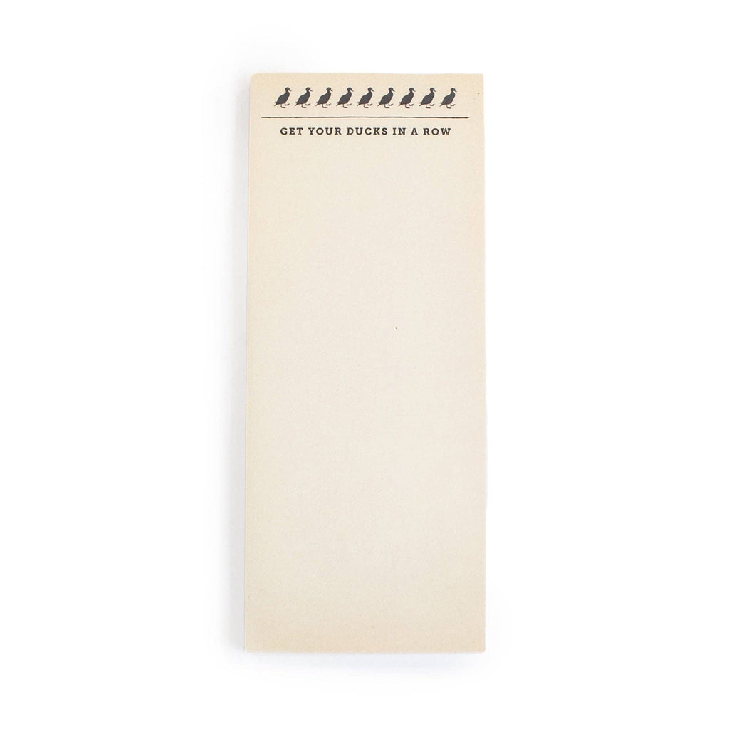 Ducks In A Row Skinny Notepad 4" x 10" - Harmony