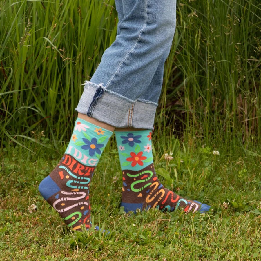 I Dig Dirt Small Crew Socks - Harmony