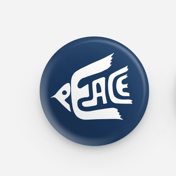Pinback Button / Peace (Dove) - Harmony