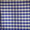 Royal Blue Gingham Dupioni Silk - Harmony