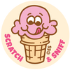 Scratch & Sniff Stickers / Strawberry Ice Cream - Harmony
