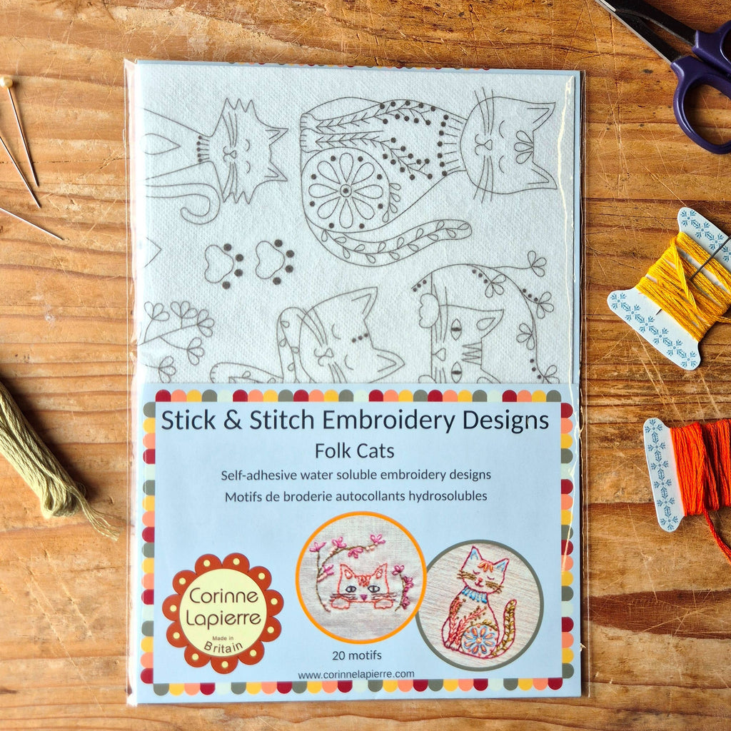 Stick and Stitch Embroidery / Folk Birds - Harmony