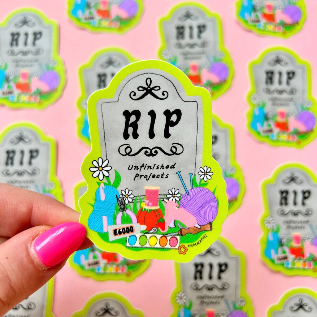 R.I.P to My Unfinished Crafts Sticker - Harmony