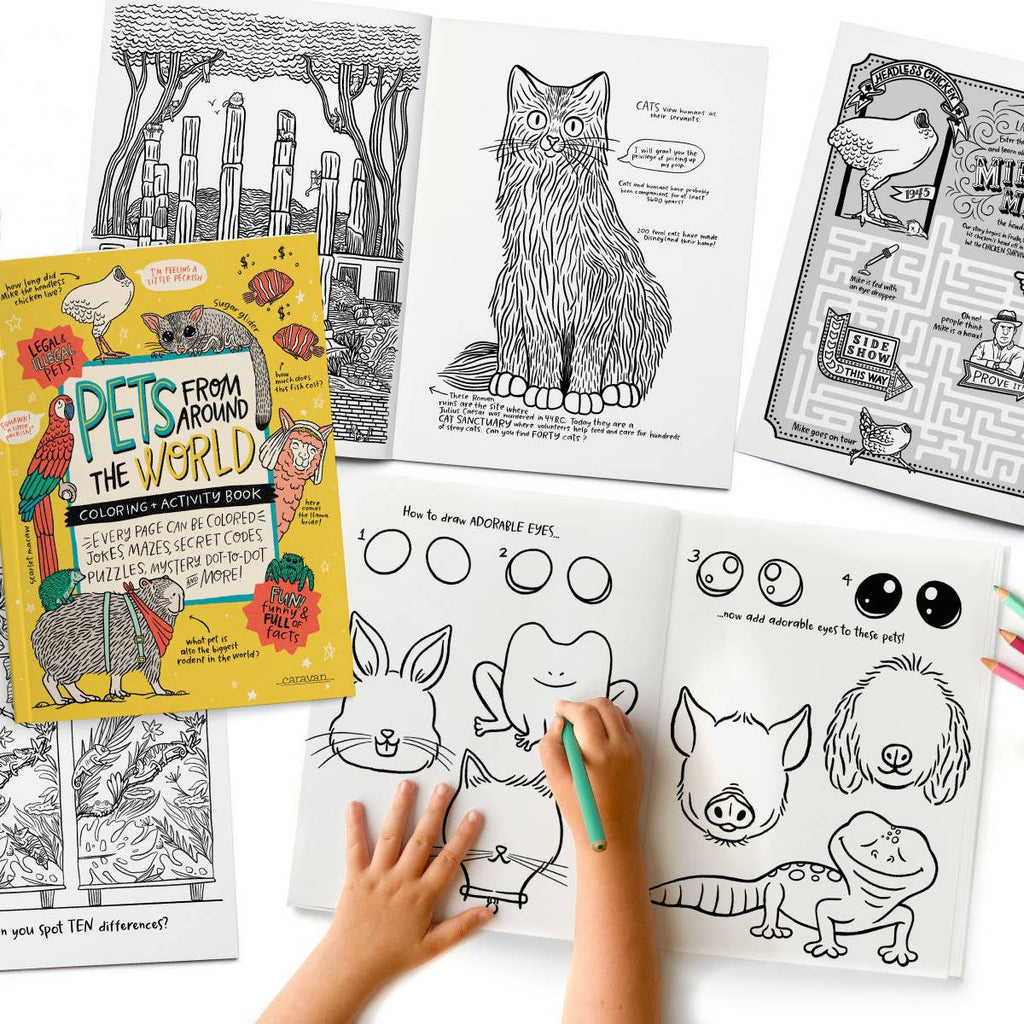 Pets From Around the World Coloring & Activity Book - Harmony