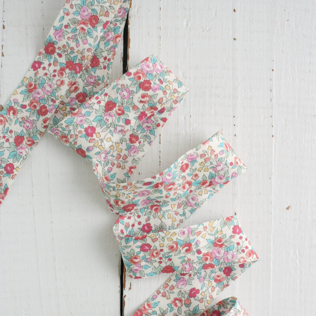 2.5" Bias Quilt Binding / Bouquet Blossom - Harmony