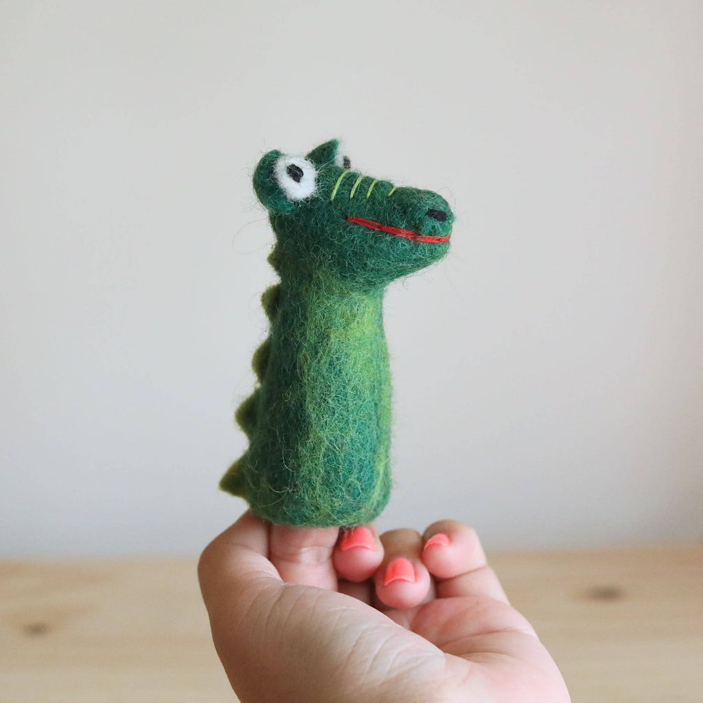 Felt Finger Puppet / Gator - Harmony