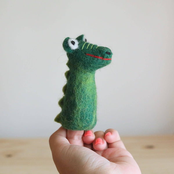 Felt Finger Puppet / Gator - Harmony
