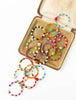 Colorful Gold Filled Hoops with Beads - Harmony