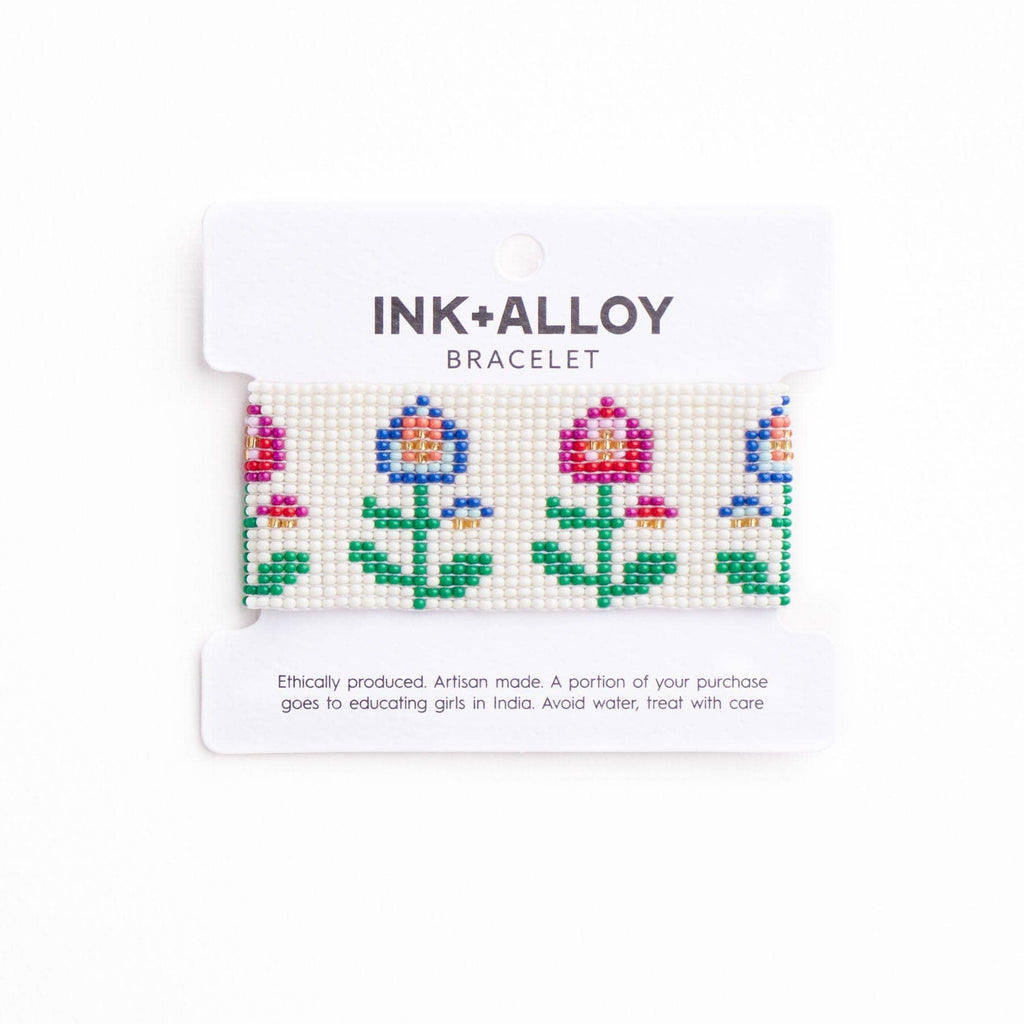 Kendall Floral Beaded Stretch Bracelet / Multi - Harmony