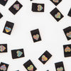 Metallic Rainbow Heart Woven Sewing and Quilting Labels - Harmony