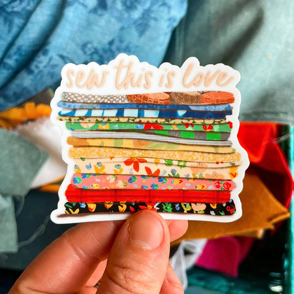 Sew This Is Love Vinyl Sticker - Harmony