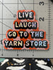 Glitter Vinyl Sticker - Yarn Store LYS Knitting Crochet - Harmony