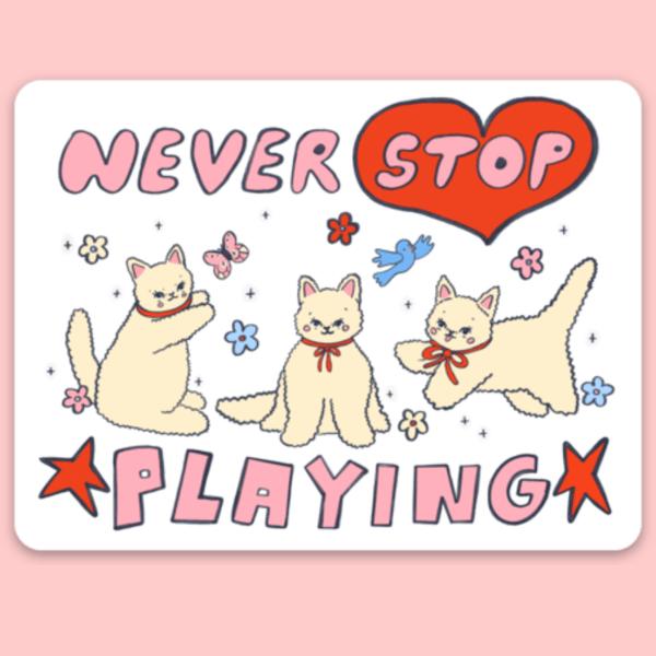 Never Stop Playing Sticker - Harmony