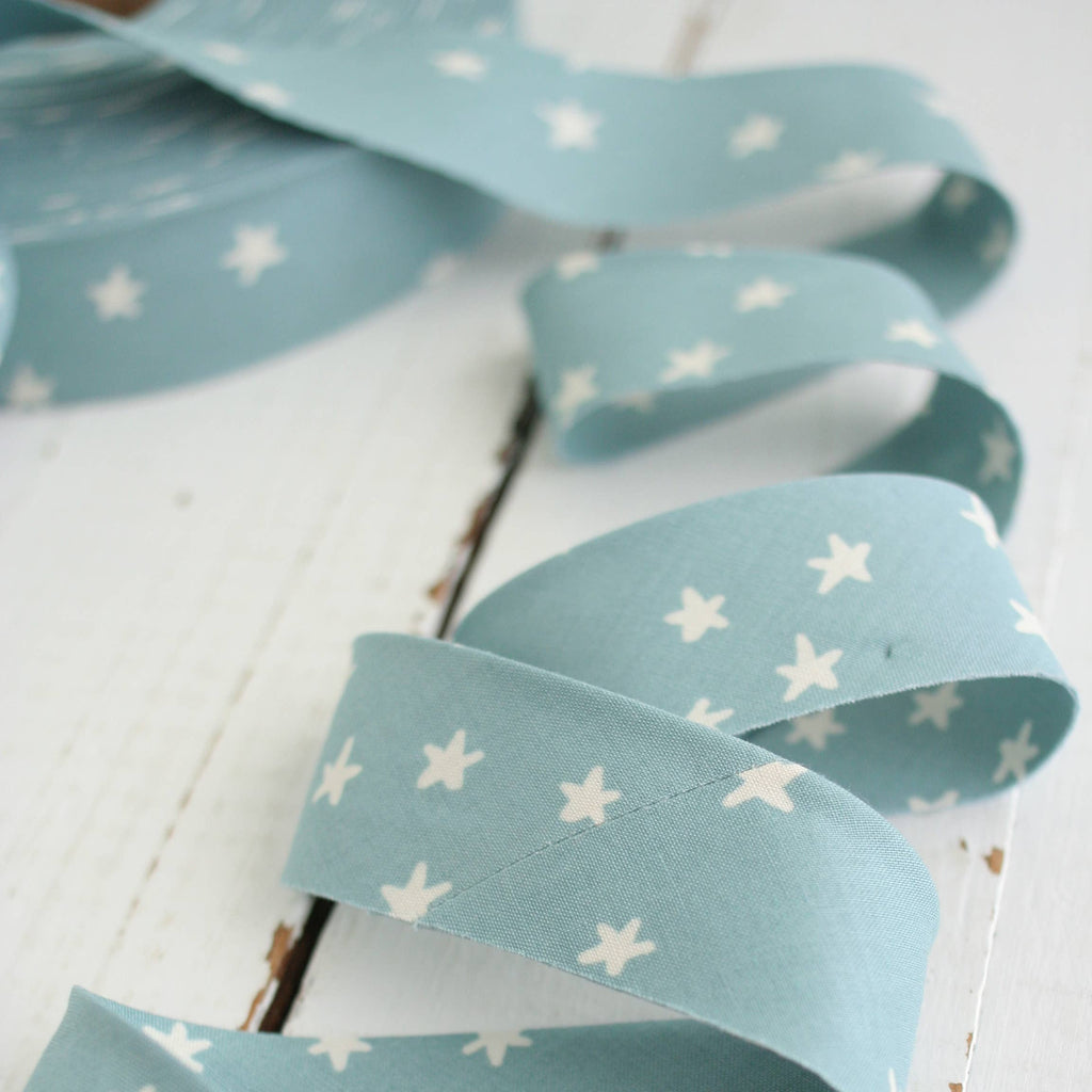 2.5" Bias Quilt Binding / Starry Soft Blue - Harmony