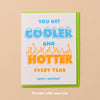 Cooler/Hotter Birthday Letterpress Greeting Card - Harmony