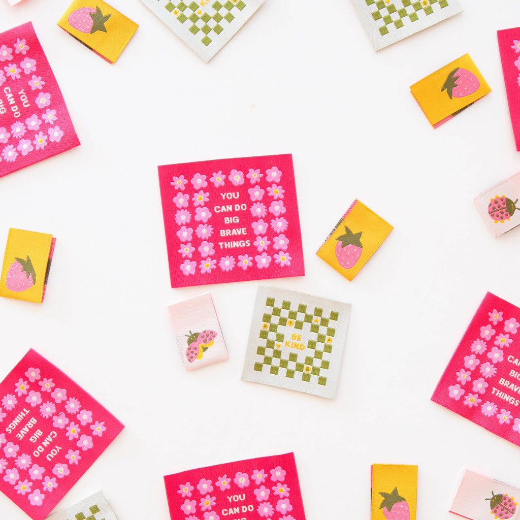 Joyful June Multipack Woven Sewing Quilting Knitting Labels - Harmony