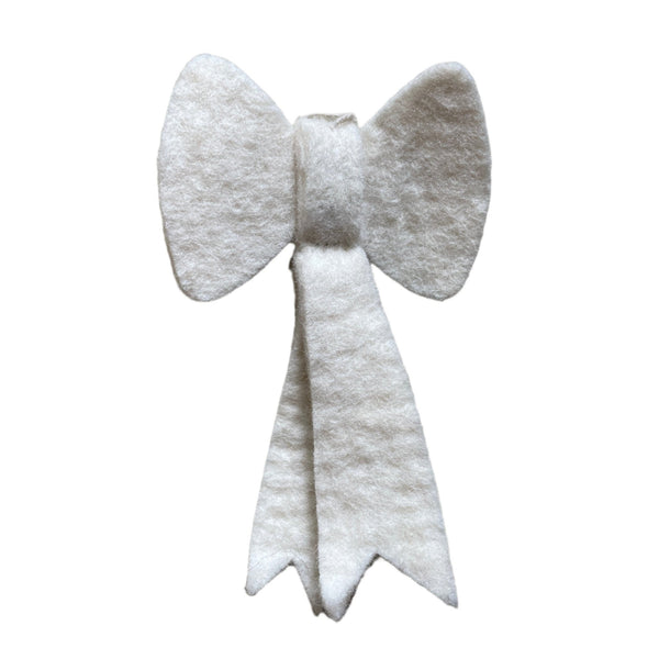 White Bow Ornament - Harmony