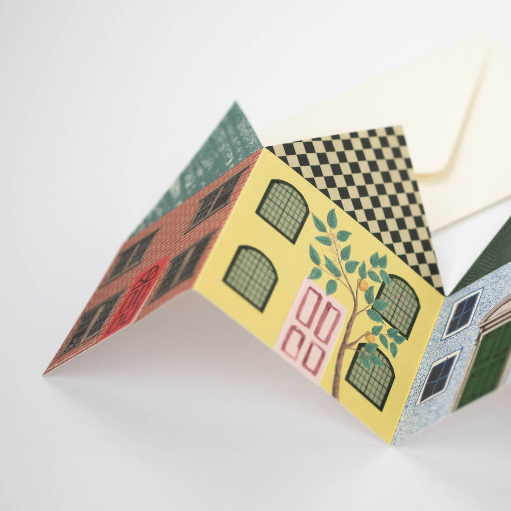 House Concertina Card - Harmony