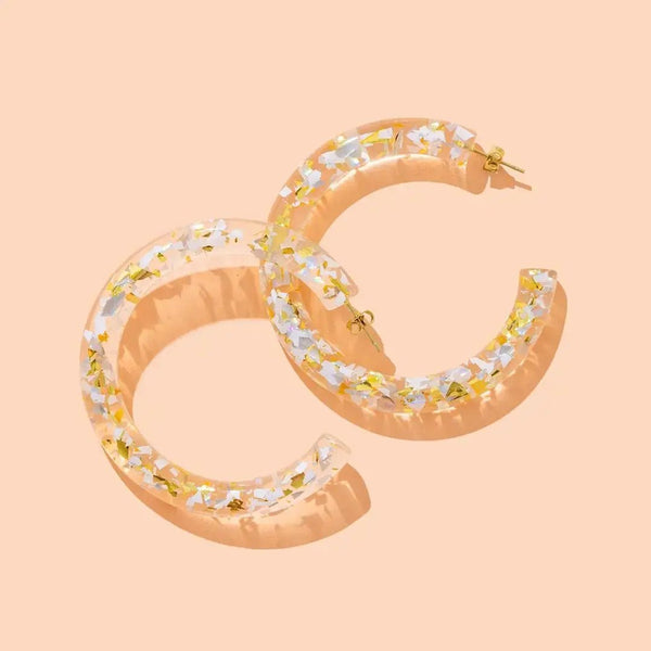 Confetti Hoop Earrings - Harmony
