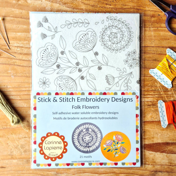 Stick and Stitch Embroidery / Folk Flowers - Harmony