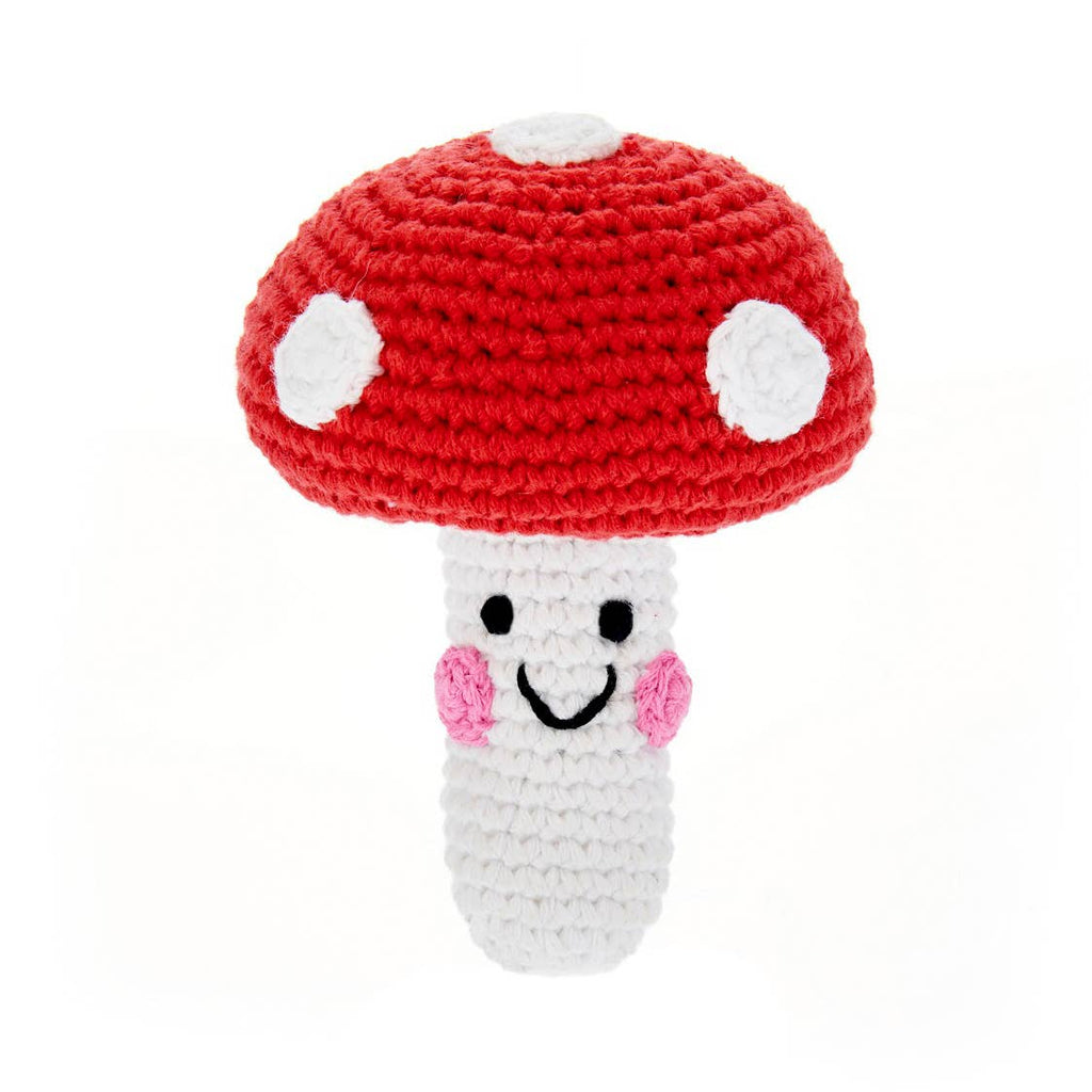 Pretend Play Food Rattle - Red Mushroom - Harmony