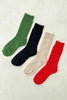 Modal Eyelet Socks / Poppy Red - Harmony