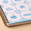 Delft Tile Letterpress A5 Spiral Notebook - Harmony