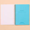 Gingham Picnic Letterpress A5 Spiral Notebook - Harmony