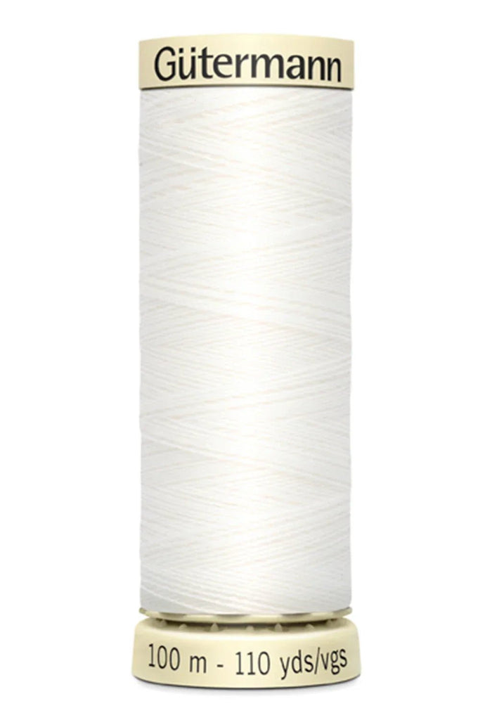 White & Offwhite Sew - all Thread 100m - Harmony